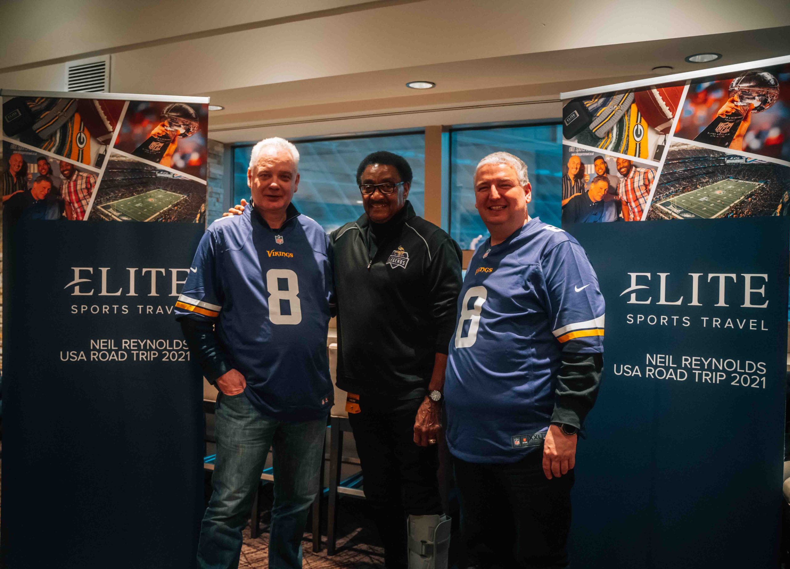 Clients with Minnesota Vikings legend Chuck Foreman