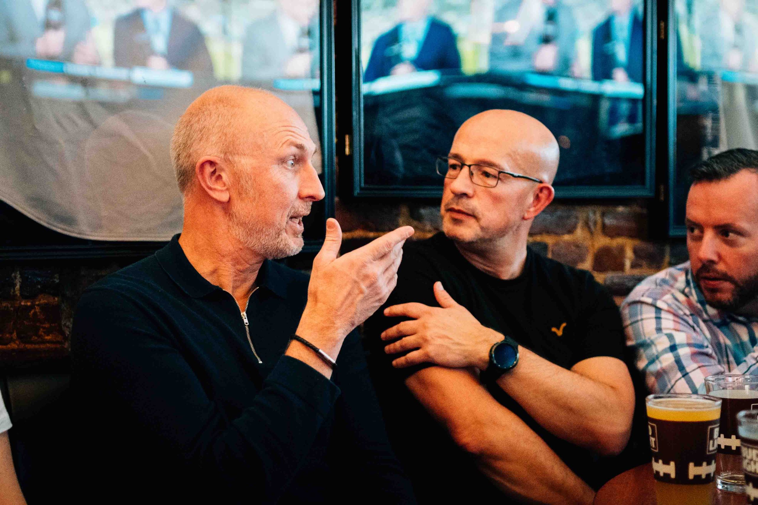 Neil Reynolds with clients